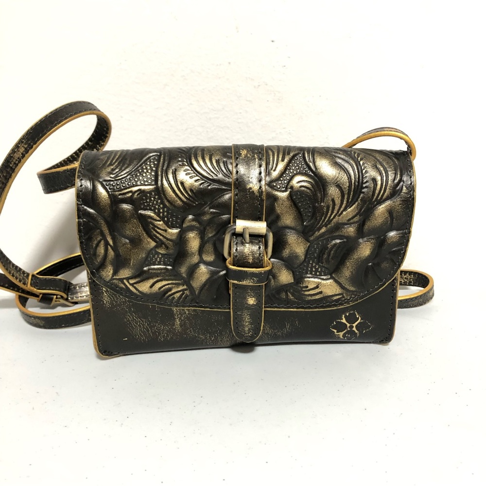 Patricia Nash Metallic Rose Torri Crossbody Purse